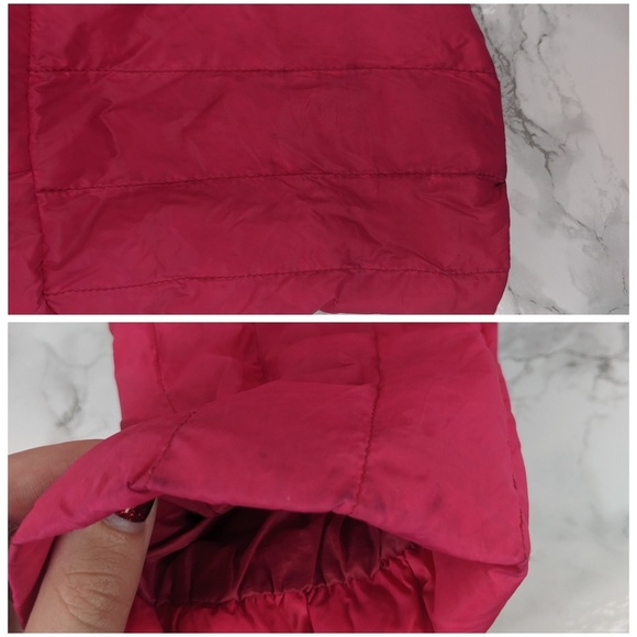 Lands End Pink Puffer Jacket - size XS - Picture 7 of 8